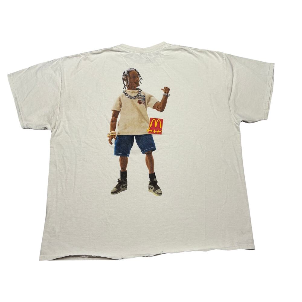 Cactus Jack Travis Scott McDonald's Action Figure T Shirt Men's XL Streetwear